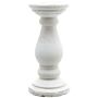 Small Matt White Ceramic Candle Holder