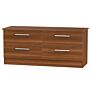 Contrast 4 Drawer Bed Box In Noche Walnut