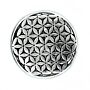 Polished Aluminium Flower Of Life Incense Holder 11cm