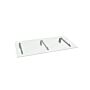 Monstershop Glass Door Canopy & Brackets, 180cm W, 80cm D