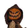 Homcom 198cm 78" Straw Pumpkin Halloween Decoration, Halloween Prop With Light Up Eyes, For Haunted House Decor