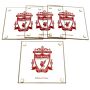 Liverpool Fc 4pk Glass Coaster Set