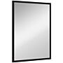 Homcom Wall Bathroom Mirror, 70 X 50 Cm Wall-mounted Mirror, Black