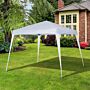 Outsunny 3 X 3 M Canopy Tent Slant Leg Pop Up Gazebo W/ Carry Bag, Height Adjustable Party Tent Instant Event Shelter, White