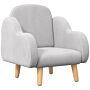 Zonekiz Cloud Shape Toddler Armchair, Ergonomically Designed Kids Chair, Comfy Children Playroom Mini Sofa For Relaxing, For Ages 1.5-5 Years - Grey