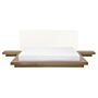 Japan Waterbed Light Wood Eu King Size 5ft3 Wooden Low Profile Bed