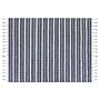 Area Rug Blue Fabric 160 X 230 Cm Stripe Pattern