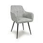 Denver Corduroy Light Grey Dining Chair