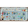 Vintage Metal Sign - Cocktail Bar