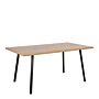 Cenny Dining Table In Oak & Black