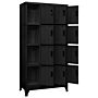 Vidaxl Locker Cabinet Black 90x45x180 Cm Steel