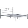 Dorset Bed 5ft King Size, Silver