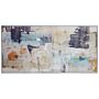 Rug Multicolour 80 X 150 Cm Abstract Paint Effect Printed Low Pile