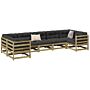 Vidaxl 7 Piece Garden Sofa Set Impregnated Wood Pine