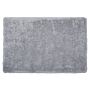 Shaggy Area Rug High-pile Carpet Solid Grey Polyester Rectangular 160 X 230 Cm