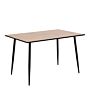 Wilma Dining Table With Oak Top & Black Legs