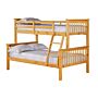 Porto Triple Bunk Bed Pine With 4foot Base