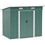 Outsunny 6.8 X 4.3ft Outdoor Garden Storage Shed, Tool Storage Box, Patio And Lawn, Green