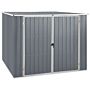 Vidaxl Garden Shed Grey 195x198x159 Cm Galvanised Steel