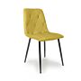 Vernon Brushed Velvet Mustard Dining Chair