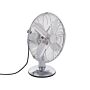 Desk Fan Metal Silver 3-speed Modes