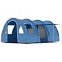 Outsunny 5-6 Man Tunnel Tent, Two Room Camping Tent With Sewn-in Floor, 2 Doors And Carry Bag, 2000mm Water Column For Fishing, Sports