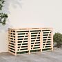 Vidaxl Triple Wheelie Bin Storage Solid Wood Pine