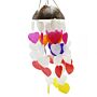 Coconut & Capiz Windchimes - Big Hearts - 40cm