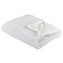 Blaket White Polyester 150 X 200 Cm Furry Soft Pile Bed Throw Cover