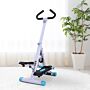 Homcom Stepper W/handle Hand Grip Workout Fitness Machine For Fitness Aerobic Exercise Home Gym