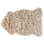 Faux Sheepskin Rug Beige 53 X 88 Cm High Pile