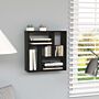 Vidaxl Wall Shelf Black 45.1x16x45.1 Cm Engineered Wood