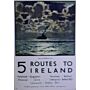 Vintage Metal Sign - Retro Art - 5 Routes To Ireland Ferry Poster