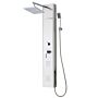 Schütte Shower Panel With Single Lever Mixer Tahiti Stainless Steel