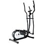 Homcom Elliptical Cross Trainer, Home Cardio Workout Machine W/ 8 Level Magnetic Resistance, Lcd Monitor, Pulse Heart Rate Sensor And Two Wheels