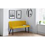 Luxe High Back Bench - Mustard