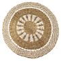 Round Seagrass White & Tan - Inner Sun - 1m