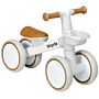 Aiyaplay Kids Balance Bike For 1-3 Years Old With Adjustable Seat, Silent Wheels, White