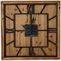 Williston Square Large Wooden Wall Clock