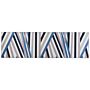 Runner Rug Multicolour Polyester 70 X 200 Cm Geometric Striped Pattern Anti-slip Bottom