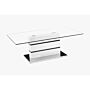 Yoki Glass Coffee Table White & Black