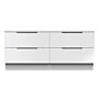 Milan 4 Drawer Bed Box In White