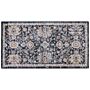 Area Rug Blue And Beige 80 X 150 Cm Oriental Distressed