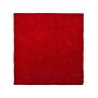 Shaggy Area Rug Red 200 X 200 Cm Modern High-pile Machine-tufted Square Carpet