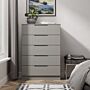 Milan 5 Drawer Chest In Dusk Grey