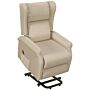 Homcom Recliner Armchair For The Elderly With Remote Control, Fabric Electric Recliner Chair, Beige