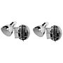 Set Of 2 Wall Lamps Silver Metal Sconce Adjustable Swing Arm