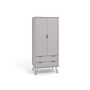 Augusta Grey 2 Door, 2 Drawer Wardrobe