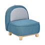 Animal Chair Blue Polyester Upholstery Armless Nursery Furniture Seat For Children Modern Design Triceratops Shape