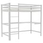 Sydney Bunk Bed With Desk, White